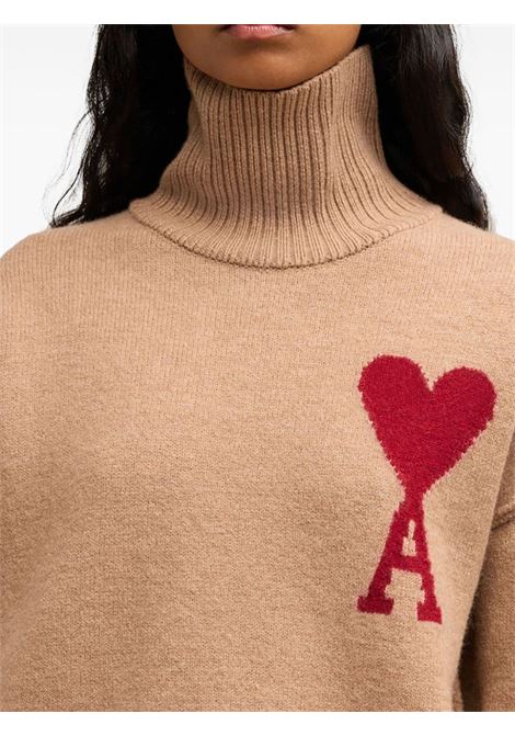 Maglione Ami de Coeur in marrone di AMI Paris - unisex AMI PARIS | UKS406018289